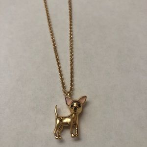 Gold Chihuahua Necklace - Kate Spade